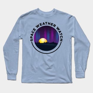 Space Weather Watch (Black Text) Long Sleeve T-Shirt